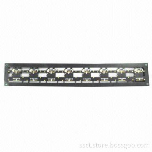 Double-sided PCB with Two Layers, Plating Thick Gold and Thickness of 0.3mm